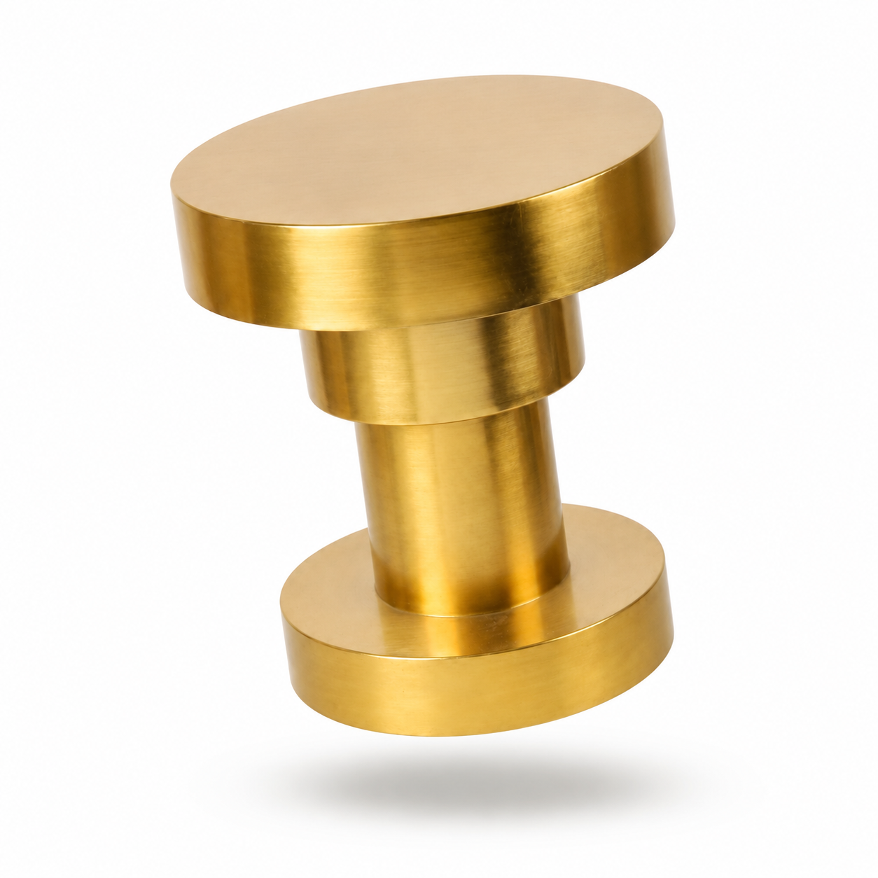 Luxury Gold Round Accent Side Table