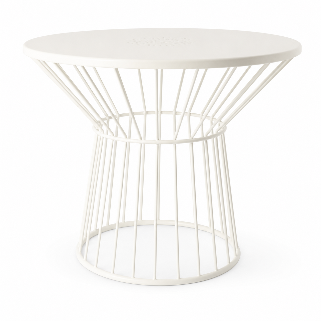 Contemporary Round Metal Side Table