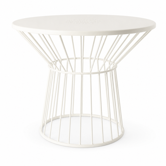 Contemporary Round Metal Side Table