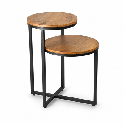 Modern 2-Tier Nesting Side Table Set