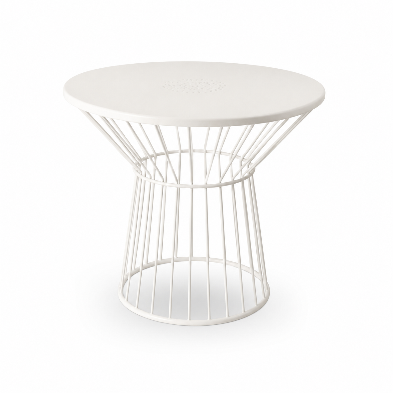 Contemporary Round Metal Side Table