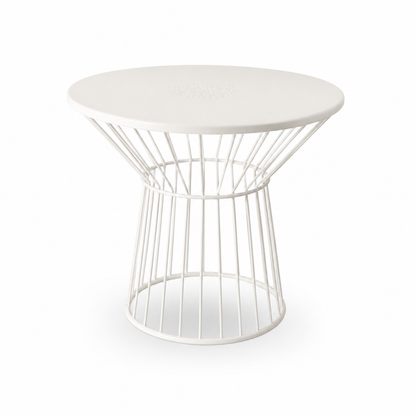 Contemporary Round Metal Side Table