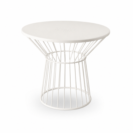 Contemporary Round Metal Side Table