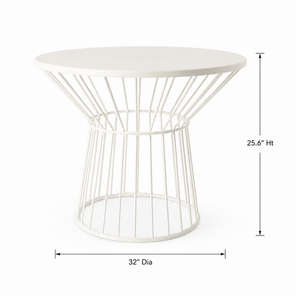 Contemporary Round Metal Side Table