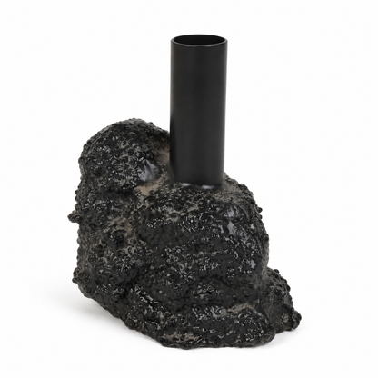 Modern Black Textured Vase