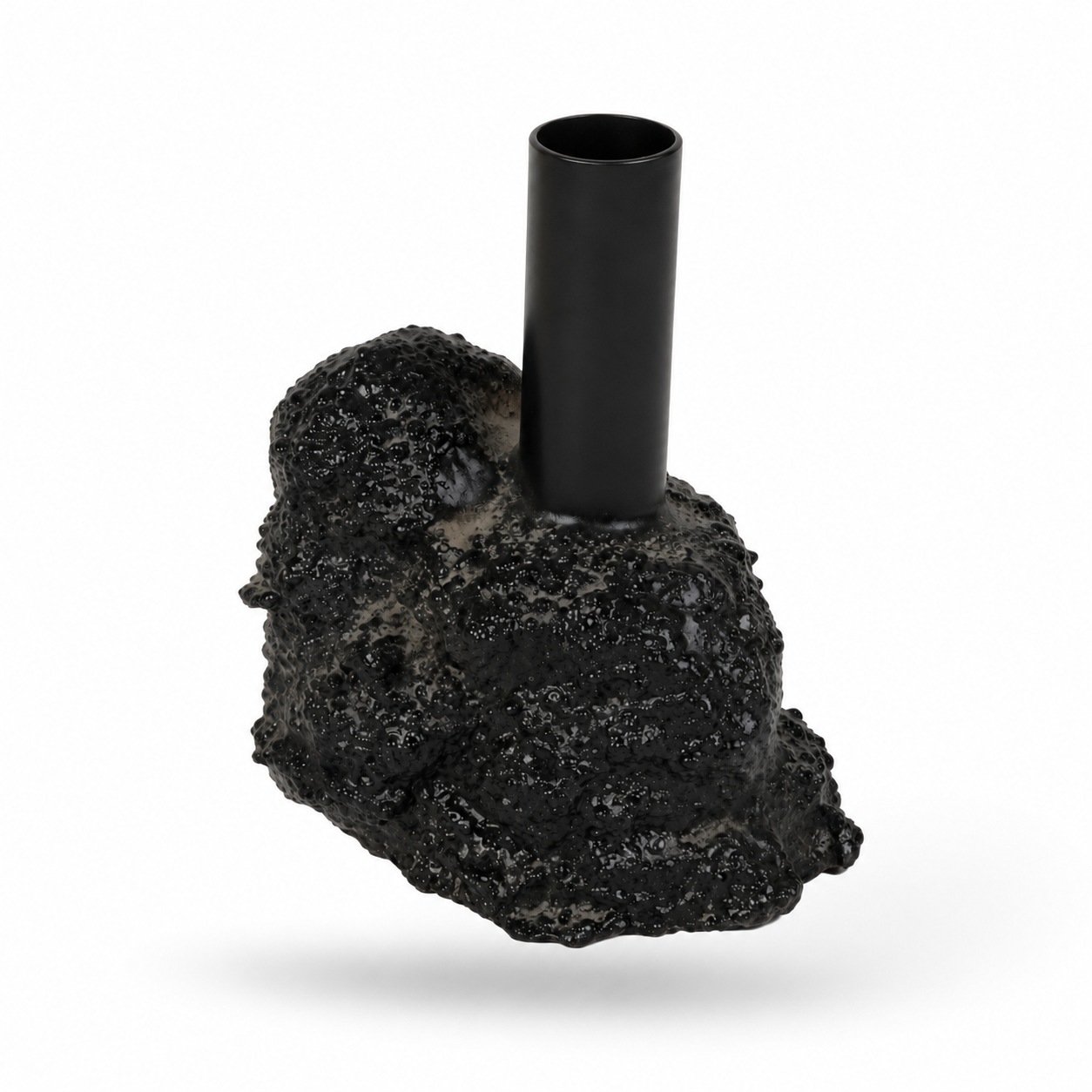 Modern Black Textured Vase