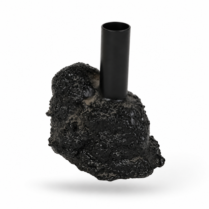Modern Black Textured Vase