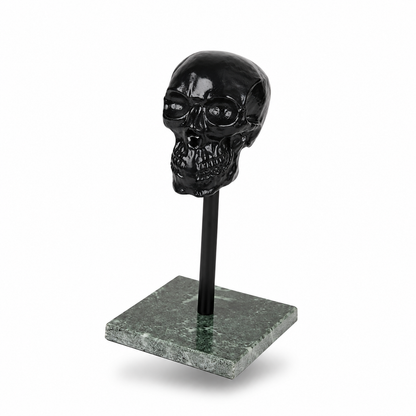 Black Skull Sculpture Showpiece