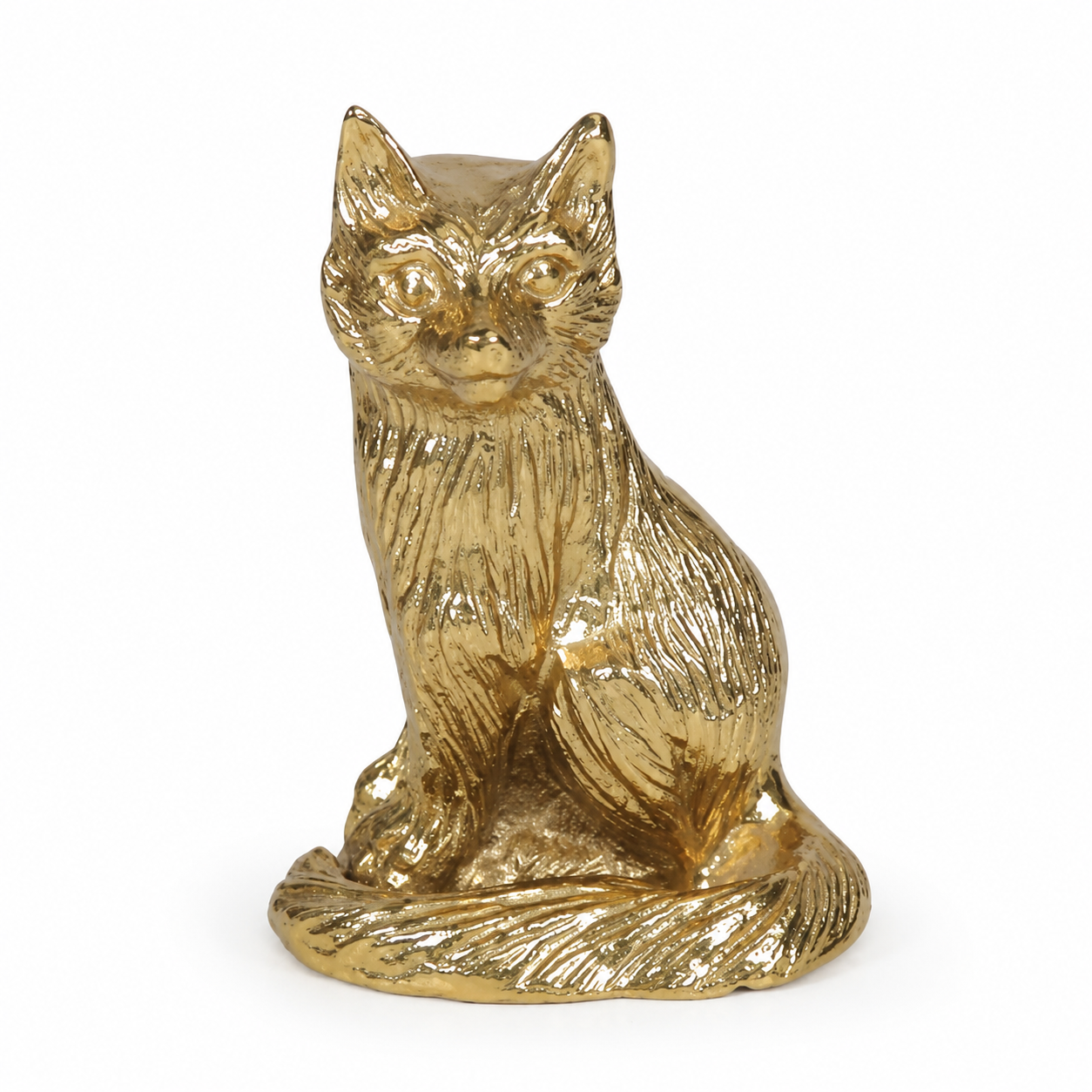 Luxury Metallic Fox Figurine