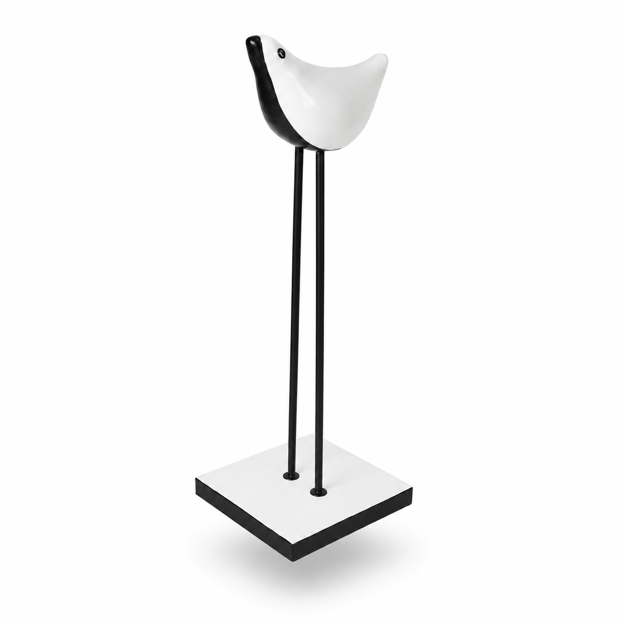 Modern Bird Sculpture on Stand