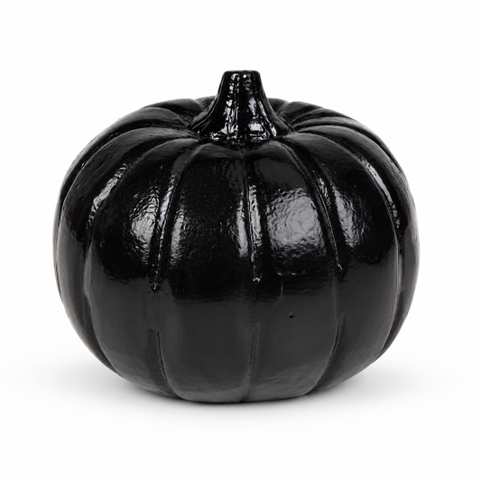 Black Pumpkin Halloween Decor