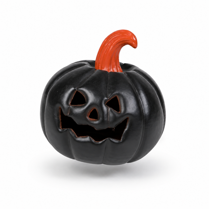 Black Jack-O’-Lantern Halloween Pumpkin Decor