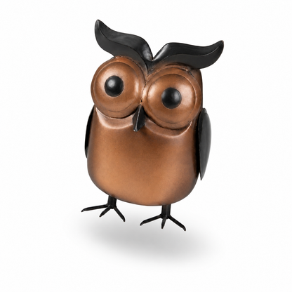 Metal Owl Figurine Showpiece