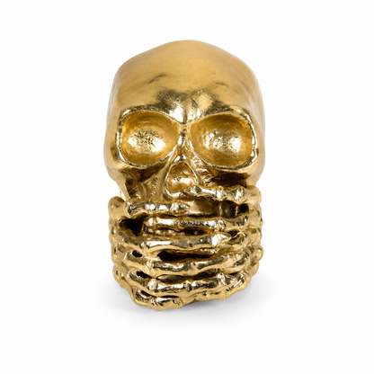 Gold Skull Showpiece