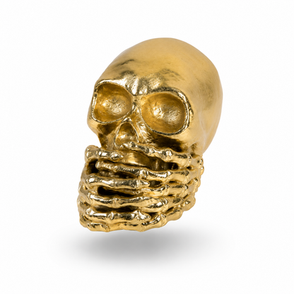 Gold Skull Showpiece