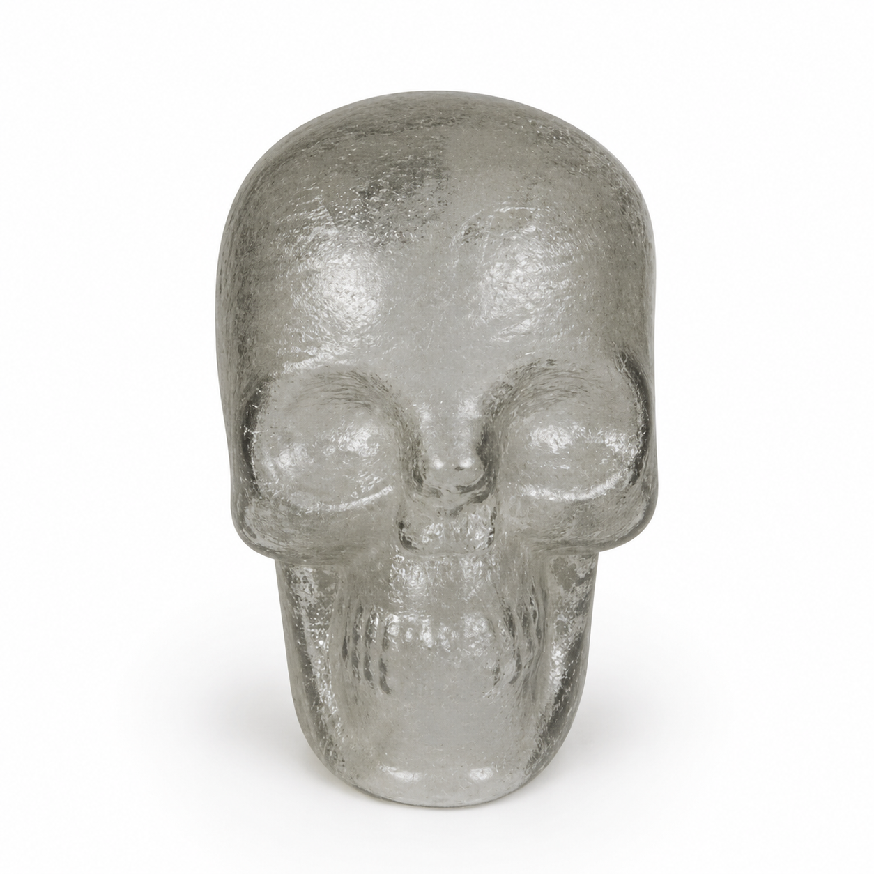 Modern Glass Skull Sculpture Showpiece