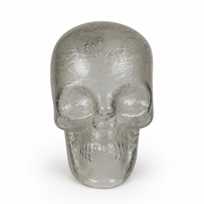Modern Glass Skull Sculpture Showpiece