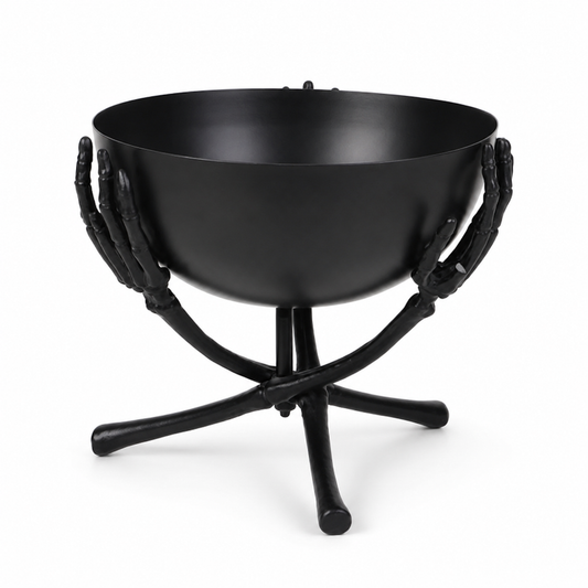 Halloween Skeleton Hand Candy Bowl Stand