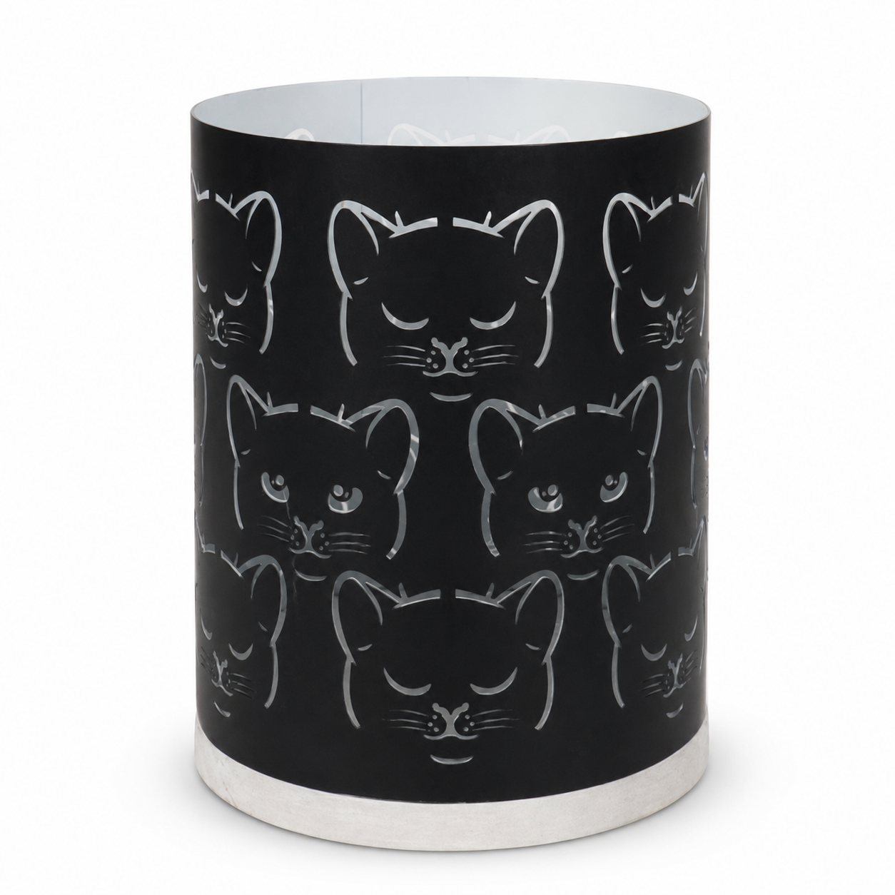 Black Cat Halloween Candle Holder