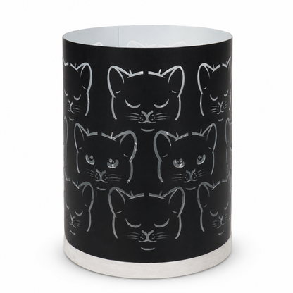 Black Cat Halloween Candle Holder