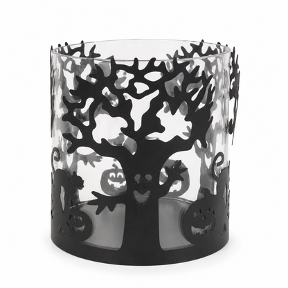 Halloween Glass Candle Holder