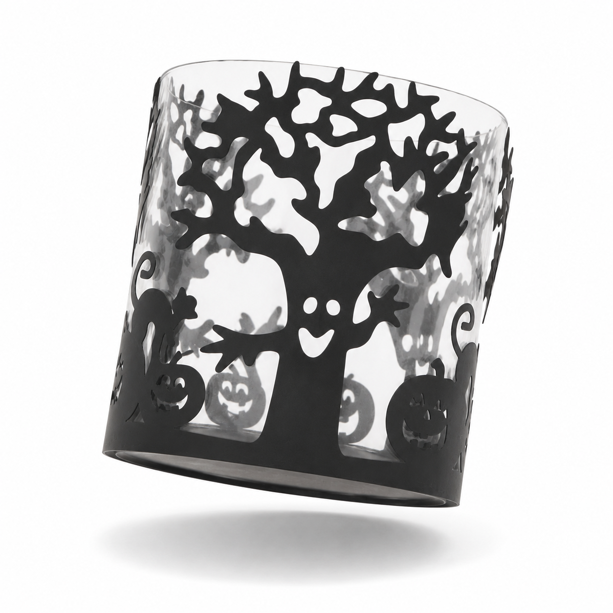 Halloween Glass Candle Holder