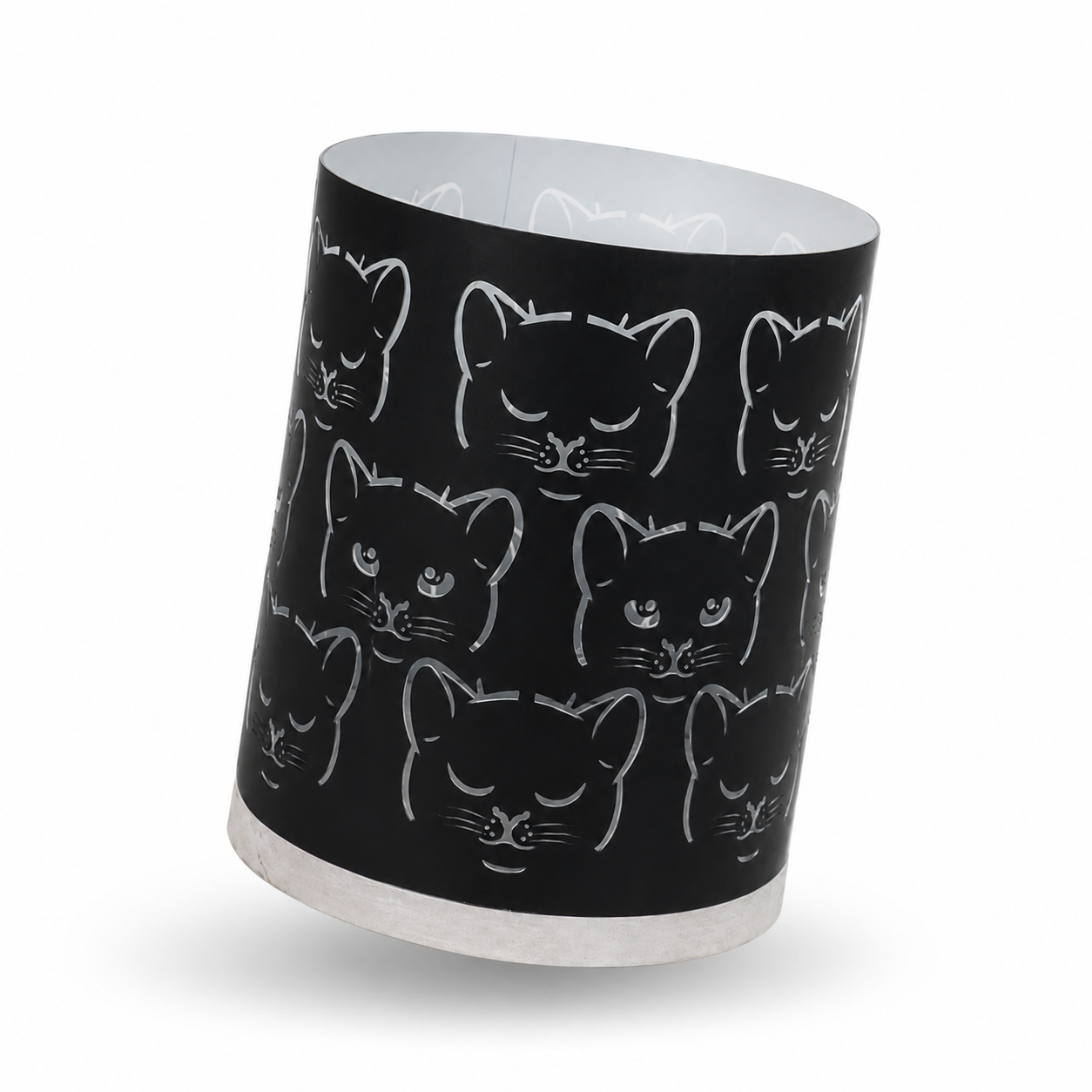Black Cat Halloween Candle Holder