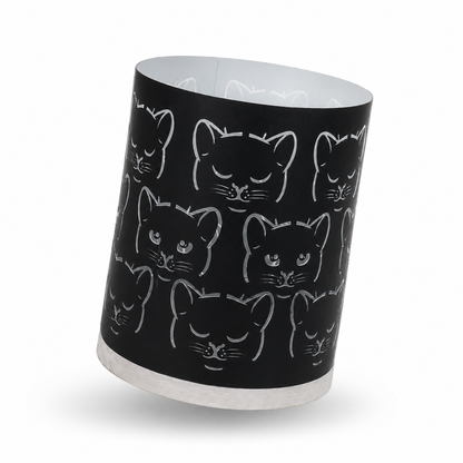 Black Cat Halloween Candle Holder