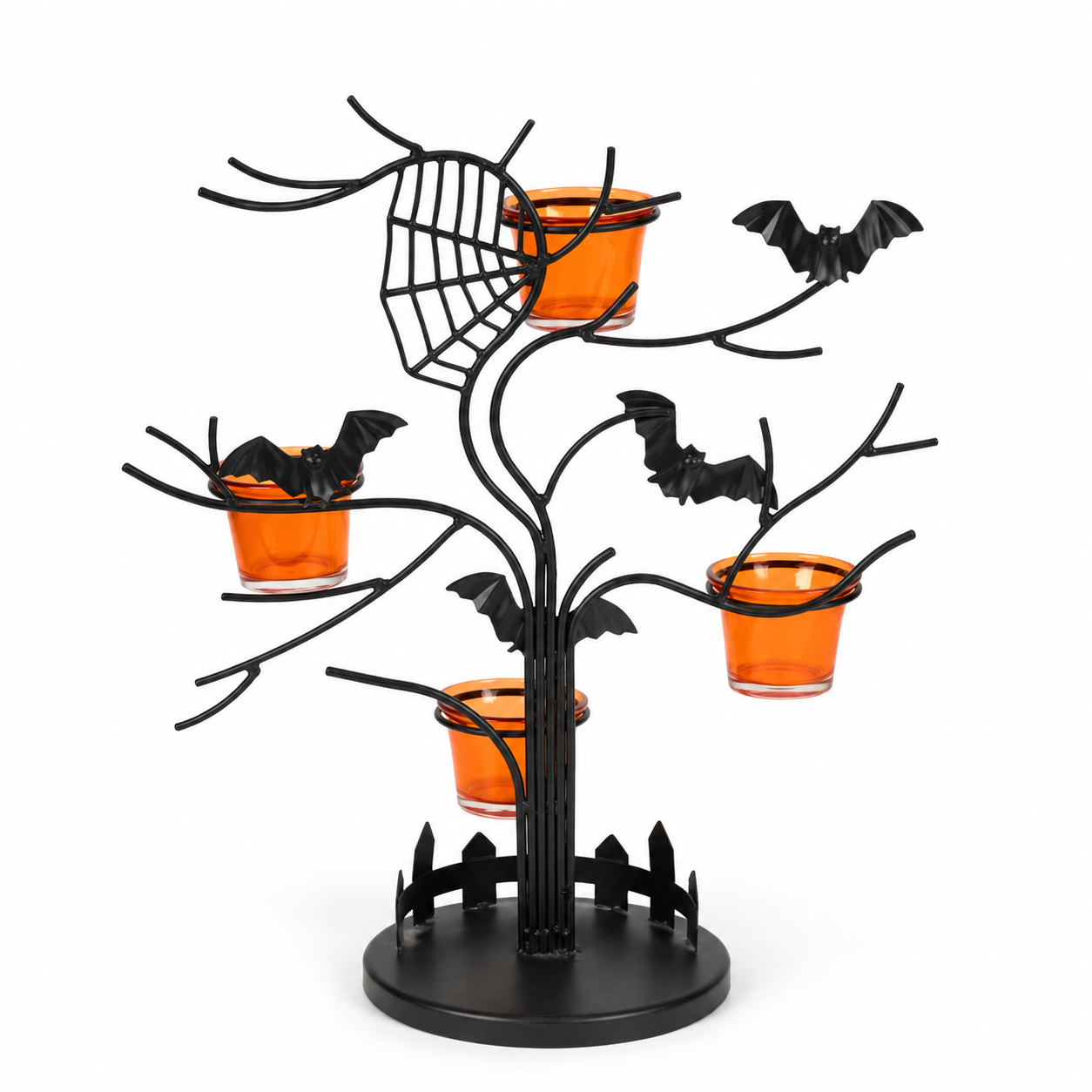 Halloween Tree Tealight Candle Holder Stand