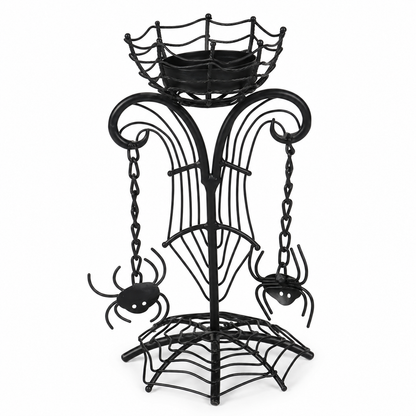Halloween Spider Web Candle Holder Stand