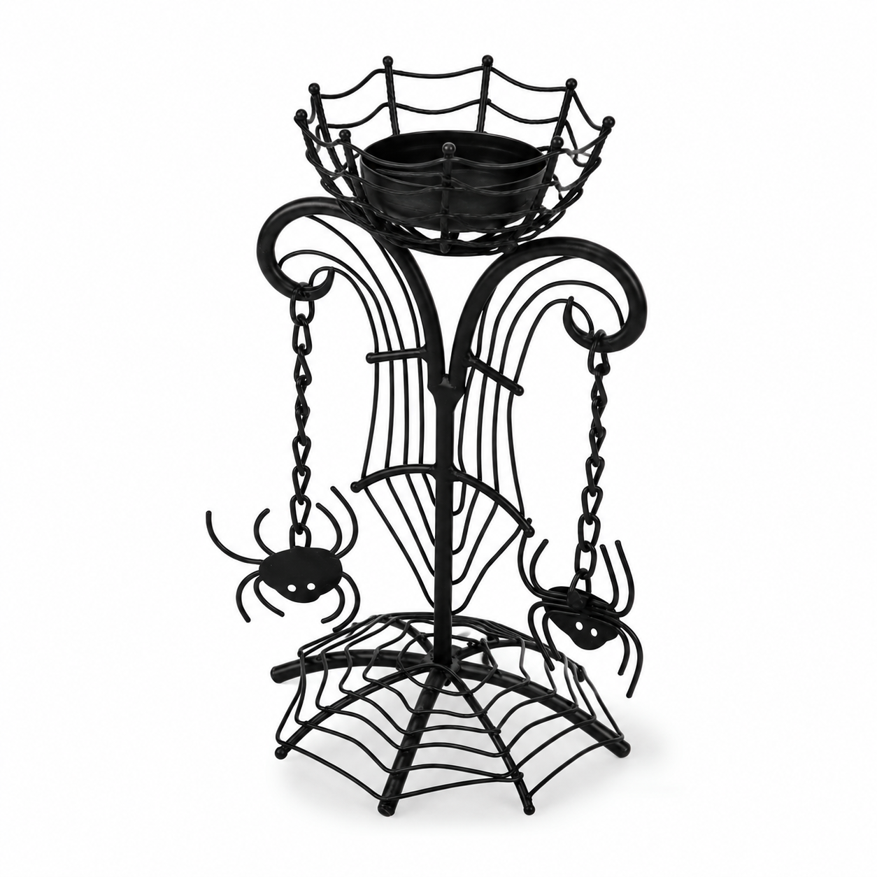 Halloween Spider Web Candle Holder Stand
