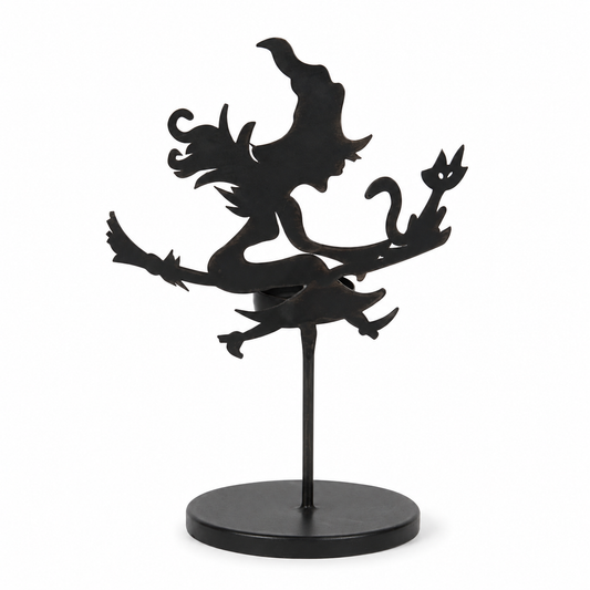 Halloween Witch Metal Candle Holder