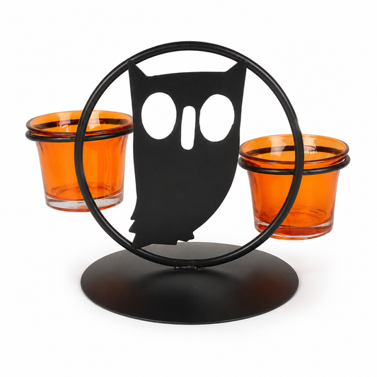 Halloween Ghost Double Tealight Candle Holder