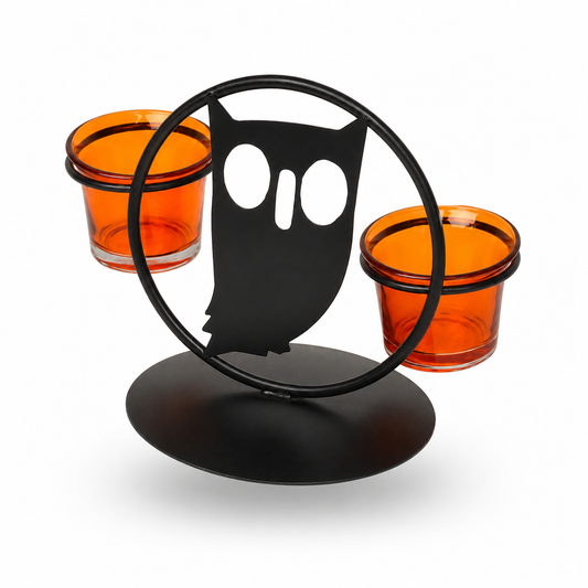 Halloween Ghost Double Tealight Candle Holder
