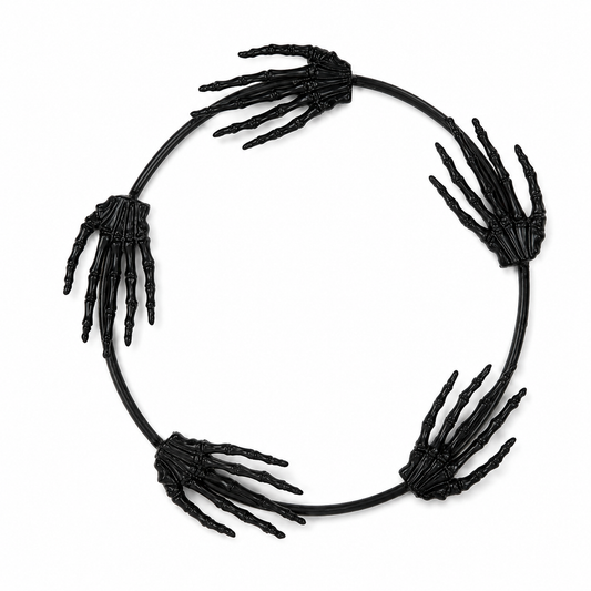 Halloween Skeleton Hand Wreath