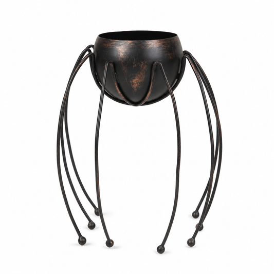 Spider Shaped Metal Planter Pot