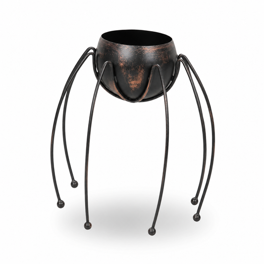 Spider Shaped Metal Planter Pot