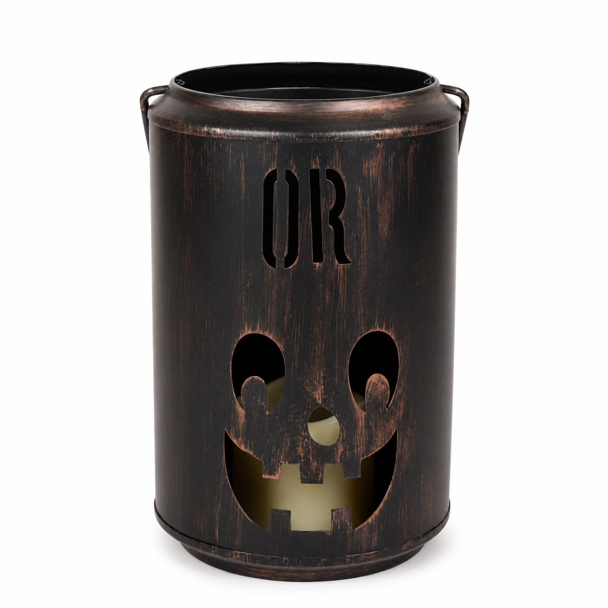 Vintage Halloween Pumpkin Candle Lantern Holder