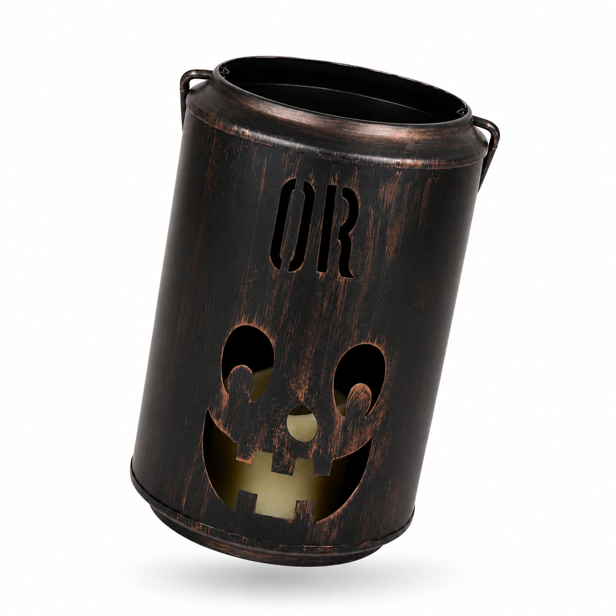 Vintage Halloween Pumpkin Candle Lantern Holder