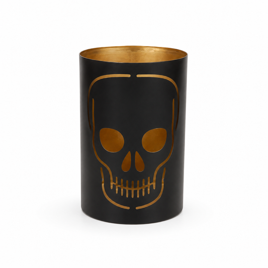Halloween Skull Candle Holder
