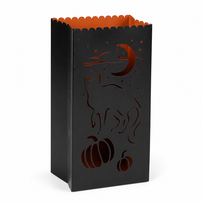 Halloween Black Cat Treat Bag Lantern