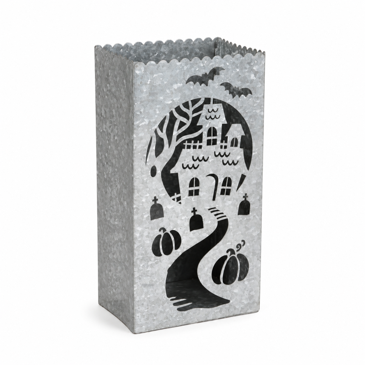 Galvanized Halloween Lantern Bag
