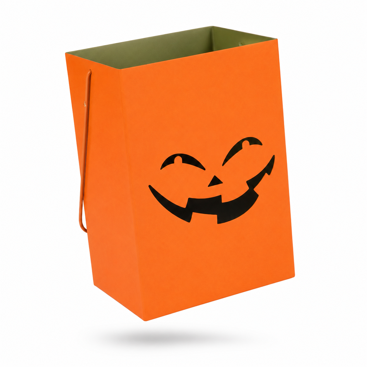 Orange Halloween Metal Lantern Bag