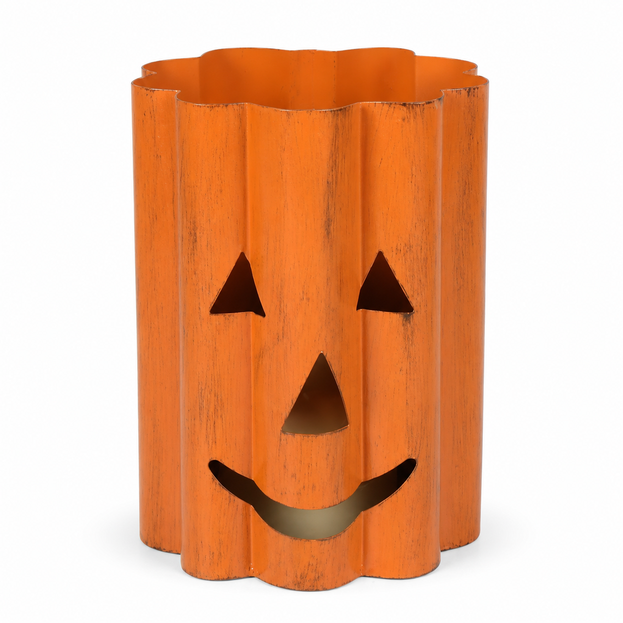 Halloween Pumpkin Face Metal Lantern