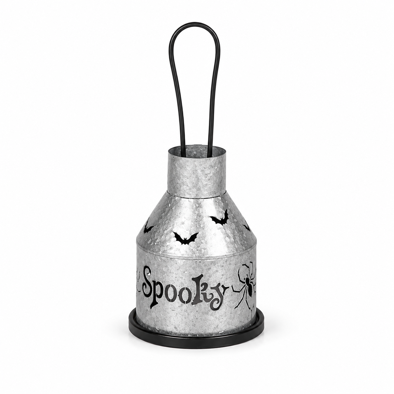 Halloween Spooky Metal Lantern Candle Holder