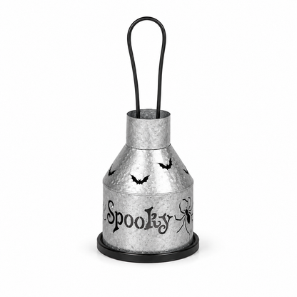 Halloween Spooky Metal Lantern Candle Holder