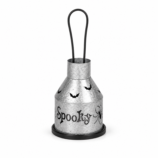 Halloween Spooky Metal Lantern Candle Holder