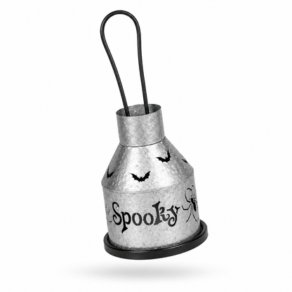 Halloween Spooky Metal Lantern Candle Holder