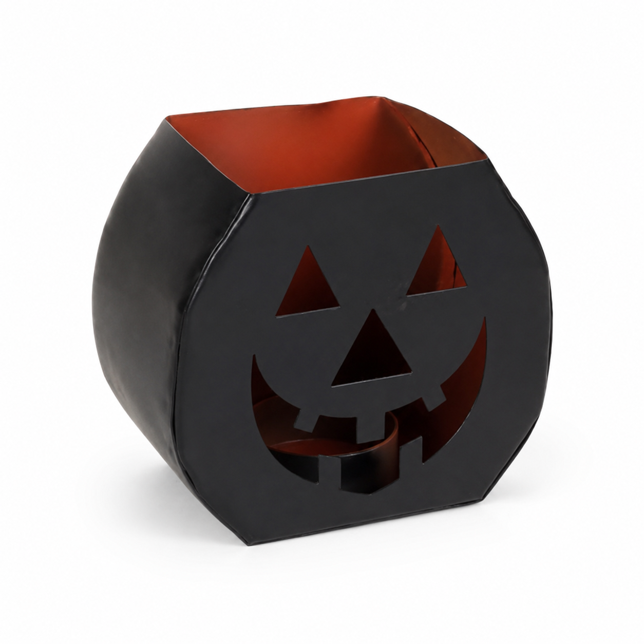 Halloween Pumpkin Metal Candle Holder Lantern
