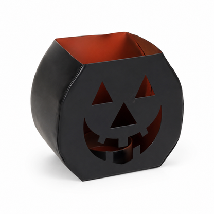 Halloween Pumpkin Metal Candle Holder Lantern